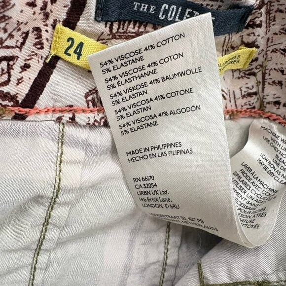 Anthropologie Maeve Women’s 24 The Colette Cropped Wide-Leg Pants Letters Print - Picture 10 of 13